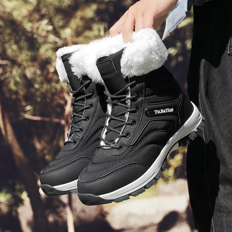 TUINANLE 25 Year Women's Autumn and Winter Warm Cotton Shoes Snow Boots Winter Ankle Boots Anti Slip Short Boots