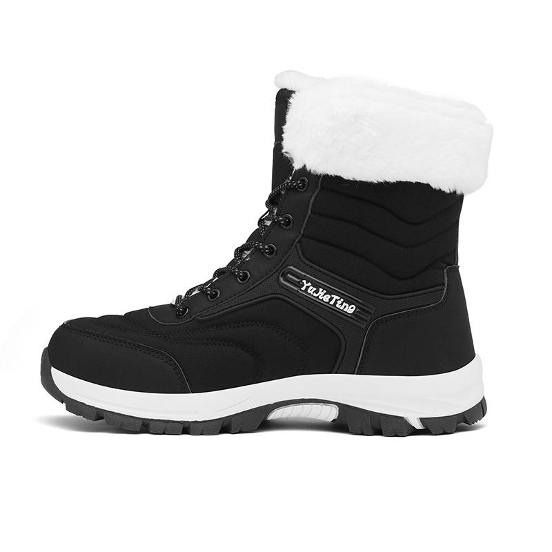 TUINANLE 25 Year Women's Autumn and Winter Warm Cotton Shoes Snow Boots Winter Ankle Boots Anti Slip Short Boots