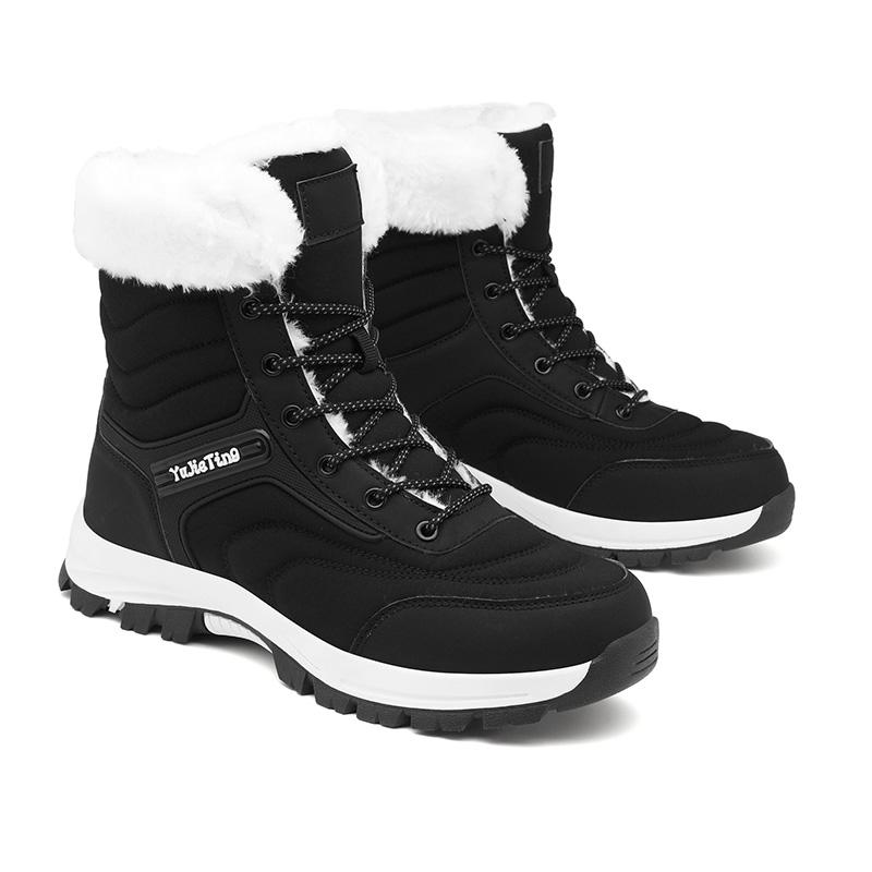 TUINANLE 25 Year Women's Autumn and Winter Warm Cotton Shoes Snow Boots Winter Ankle Boots Anti Slip Short Boots