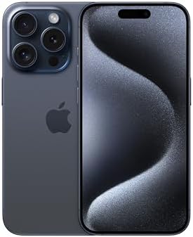 Apple iPhone (Renewed Premium) 15 Pro, 512GB, Blue Titanium - Unlocked