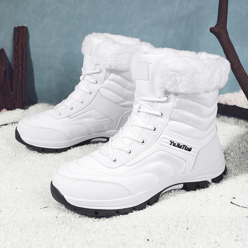 TUINANLE 25 Year Women's Autumn and Winter Warm Cotton Shoes Snow Boots Winter Ankle Boots Anti Slip Short Boots