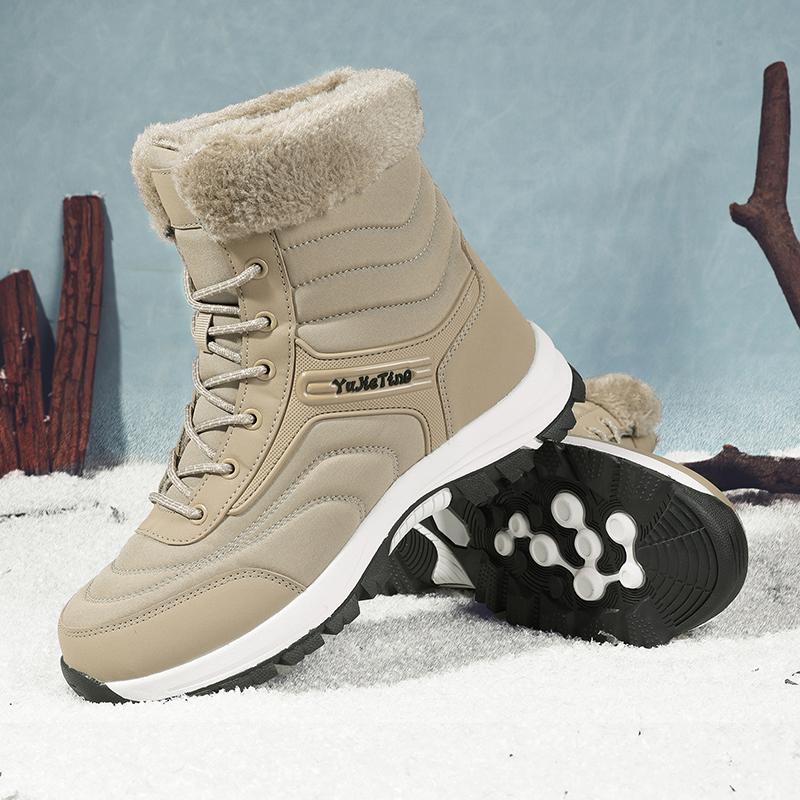 TUINANLE 25 Year Women's Autumn and Winter Warm Cotton Shoes Snow Boots Winter Ankle Boots Anti Slip Short Boots