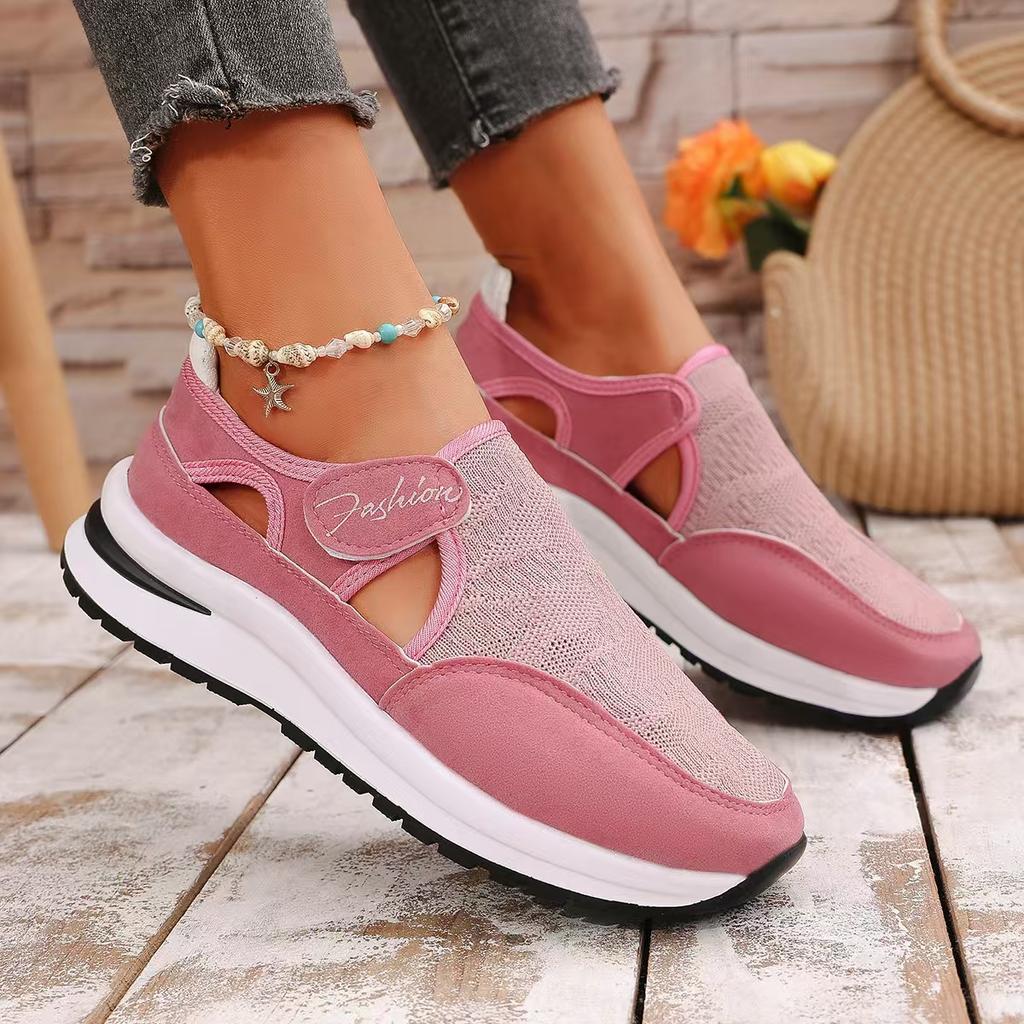 Spring Summer Women's Casual Platform Sneakers Lightweight Non Slip Sports Shoes for Women 2026 Mesh Breathable Vulcanized Shoes