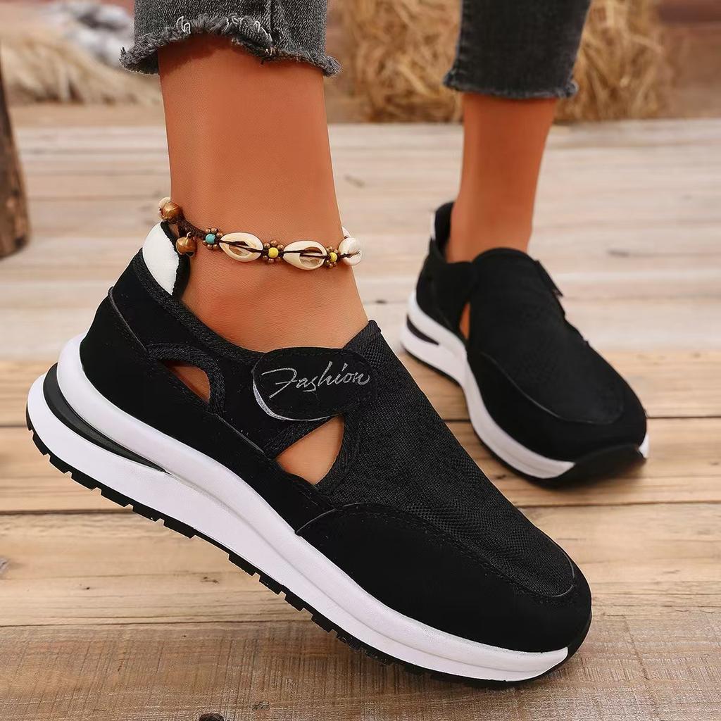 Spring Summer Women's Casual Platform Sneakers Lightweight Non Slip Sports Shoes for Women 2026 Mesh Breathable Vulcanized Shoes