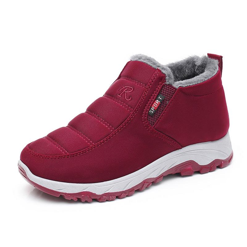 Order A Size Up Autumn and Winter Women Thick Warm Sports Shoes Non-slip Shock Absorption Lightweight High-top Sneakers