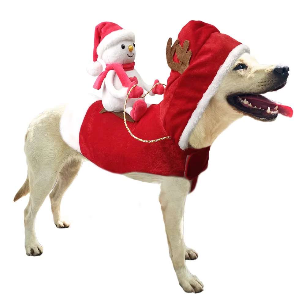 Internet celebrity big dog clothes christmas new year sweater autumn winter clothes small and medium pet teddy corgibi panda pup