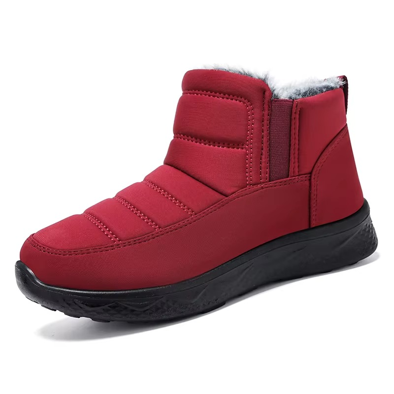 Women's Boots 2025 Trend Winter Shoes For Woman Winter Boots Ankle Low Heels Botas Mujer Waterproof Snow Boots With Fur Shoes