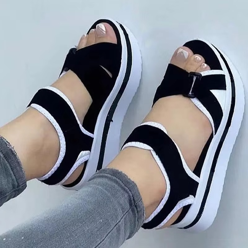 New Woman Fashion Casual Sandals Heeled Shoes Female Footwear Wedges Shoes