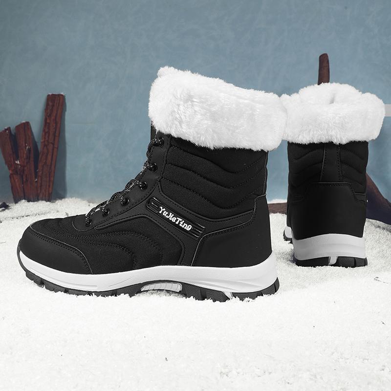 TUINANLE 25 Year Women's Autumn and Winter Warm Cotton Shoes Snow Boots Winter Ankle Boots Anti Slip Short Boots