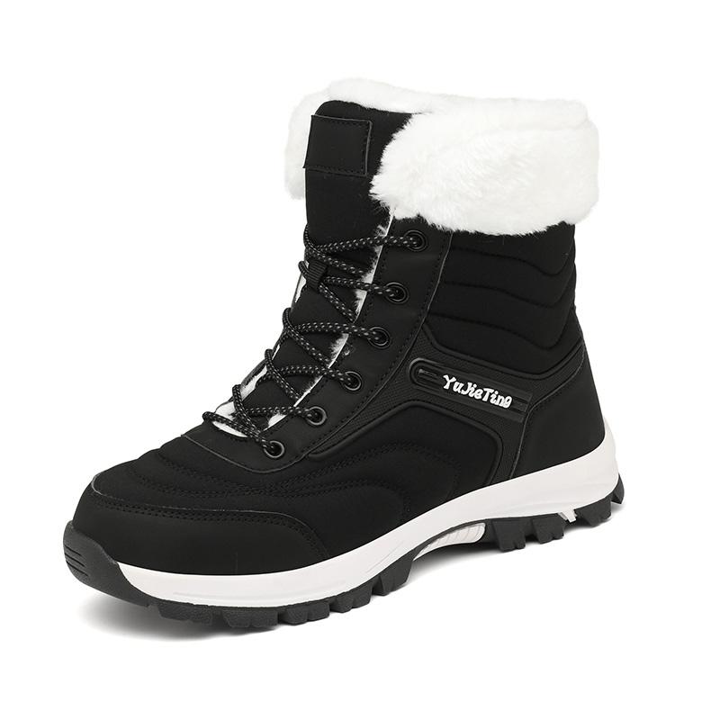 TUINANLE 25 Year Women's Autumn and Winter Warm Cotton Shoes Snow Boots Winter Ankle Boots Anti Slip Short Boots