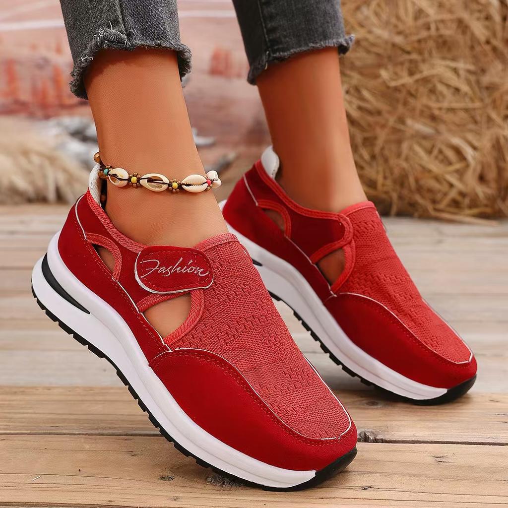 Spring Summer Women's Casual Platform Sneakers Lightweight Non Slip Sports Shoes for Women 2026 Mesh Breathable Vulcanized Shoes