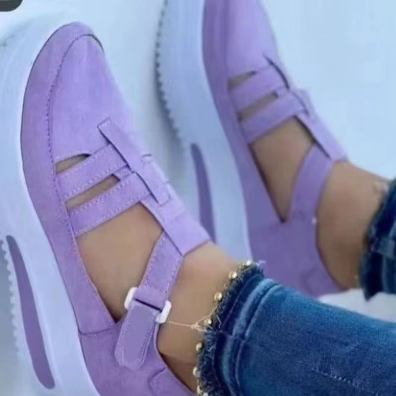 Summer 2026 New Women Breathable Mesh Wedge Casual Sport Shoes Woman Non Slip Vulcanize Sandals Platform Sneakers Plus Size 43